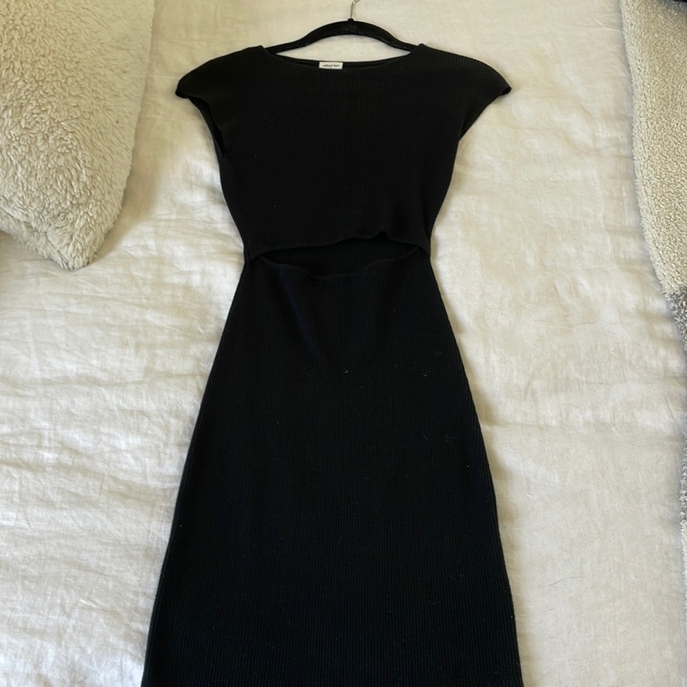 Mini dress with cutout